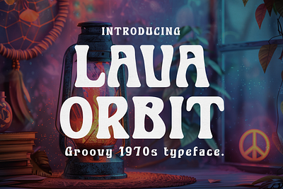 Lava Orbit – Surreal 1970s Typeface nostalgic design font