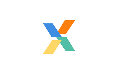 Colorful X Letter Mark branding business logo design graphic design icon letter x logo logo design logo inspire minimal vector x x logo x mark