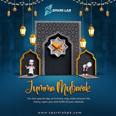 Spark Lab: Igniting Faith, Inspiring Unity. 🌟🕌 #JummaMubarak app branding design graphic design illustration illustration art jumma mubarak logo spark lab ui ux vector