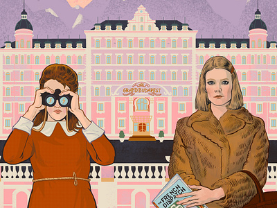 Wes Anderson FOR KINOPOISK cinema cinemaart editorial editorialillustration illustration magazine magazineillustration wes anderson