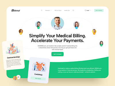 Medical Website Home Page UI clinic healthcare home page home page design home page ui interaction design landing page medical website medtech ui ux user experience web design web portal web ui website design website ui