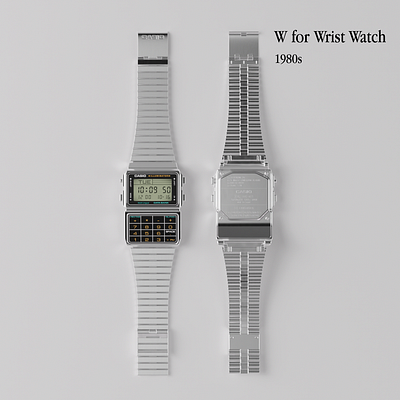 W for Wrist Watch Calculator casio motiondesign watch