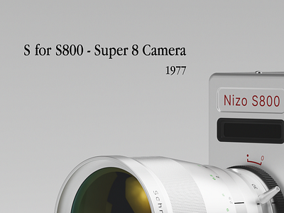 S for S800 - Super 8 Camera braun motiondesign nizos800 super8