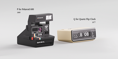 P for Polaroid, Q for Quartz Flip Clock flipclock motiondesign polaroid spiritcl