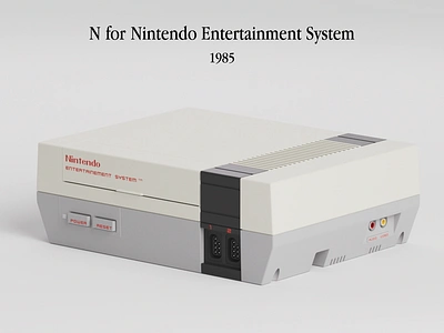 N for N.E.S motiondesign nes nintendo