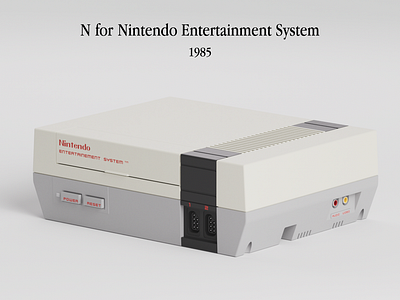 N for N.E.S motiondesign nes nintendo