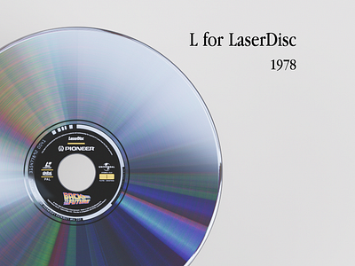 L for Laserdisc, M for Minidisc laserdisc minidisc motiondesign sony