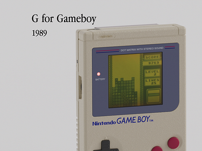 G for Gameboy, H for HP & I for Instamatic gameboy hp35 instamatic motiondesign