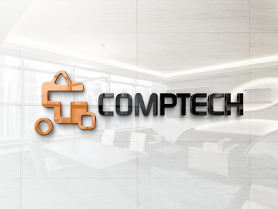 Comptech brand branding identity logo logotype