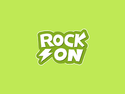 Rock On Typography branding design flash graffiti graphic design illustration logo minimal rock on symbol t shirt trend typography vector