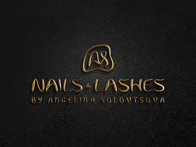 Nails & Lashes brand branding identity logo logotype