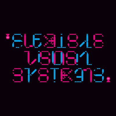 Flexible visual systems ambigram creative design designer flexible visual systems graphic design illustrator typo typography vector