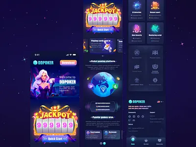 Blockchain game UI app branding design icon illustration logo ui ux