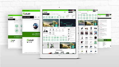 EvShopify Website branding ui web design