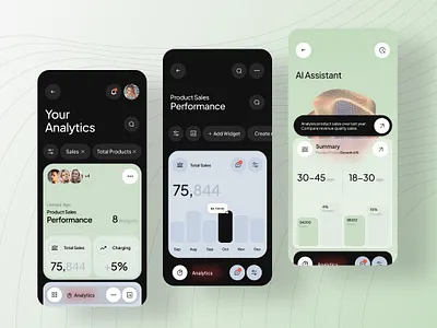 AI Assistant App analytics app attractivedesign branding dribbble interactive design interfacedsign mobile app design mobile application mobileapp services uiux userinterface