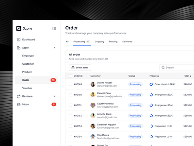 Order tracking page dashboard order tracking product design ui