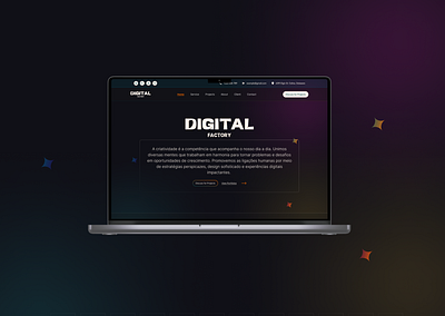 Redesign de website - Digital Factory case studio design land page ui ux web design website