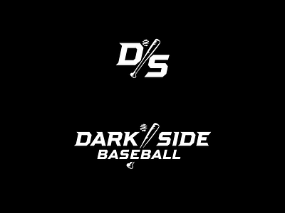 Dark Side Baseball ball baseball branding criminal design logo minimal monogram scandal social media sport youtube