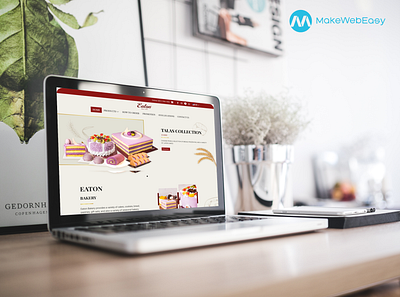 Bakery and Restaurant Website Design graphic design ui user interface web design web developer web redesign