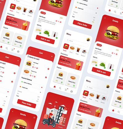 Food Odering App app design food app design food ordering app illustration interactive design landing page product design typograpghy ui ui ux designer ux website design