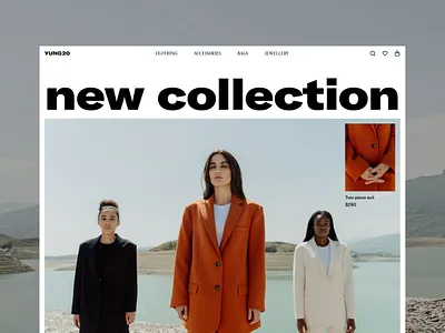 Fashion Ecommerce Website brand identity branding design ecommerce fashion homepage landing page online store ui ux