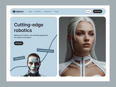 Cybtron - Robotics UI/UX Design branding product design robotics robotics product design robotics uiux design ui ux