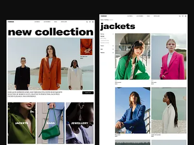 Ecom Website for Fashion Brand brand identity design ecom ecommerce fashion homepage landing page ui ux website design