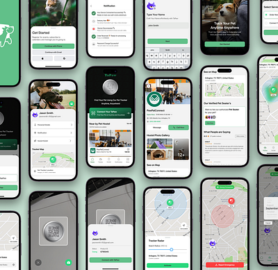 Pet-Care Mobile App Design app design figma pet app ui ui design user interface ux visual