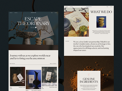 Craft Bakery Ecommerce Home Page bakery branding creative direction ecommerce homepage landing page online store product page ui ux