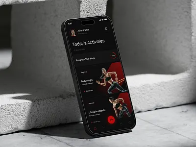 Fit Focus Mobile App Design cardio creative exercise app fitness app fitness inspiration fitness technology goals gym app health wellness lifestyle mobile app design motivation new trend personal trainer app ui design user interface workout