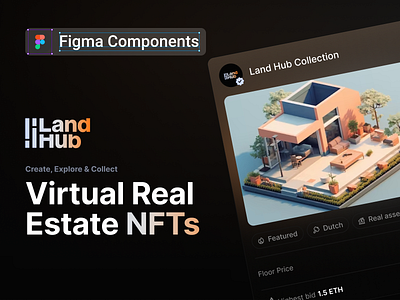 Figma components file | NFT marketplace 3d crypto ethereum marketplace nft ui