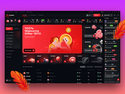 casino designs bet ui bright casino casino illustration casino online casino originals casino web design crypto casino gambling game game design igaming in house live casino red casino sport betting top casino top design ui ux web3 casino web3 gambling