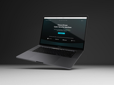 Cyber Security Service - Landing Page cyber dark landing security shield ui ux waf