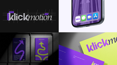 KLICKMOTION branding graphic design logo