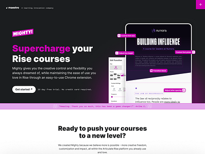 Mighty Website branding ui web web design