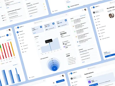 Email marketing tracker UI UX analytics app design charts clean color dashboard dashboardui data visualization design graphs illustration minimal simple ui ux visualization web app web ui web ux webdesign