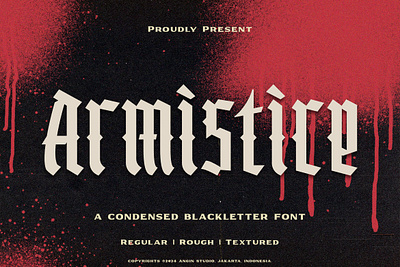 Armistice Blackletter Fonts blackletter classic design display font free font freebies serif font typeface typography vintage