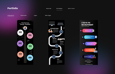 Portfolio Infographics #DailyUI branding graphic design logo motion graphics ui