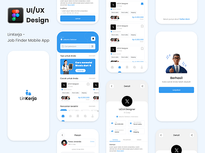 Job Finder App - LinKerja figma ui uiuxdesign ux