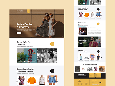 e-Commerce Shopify Website Landing Page branding clothing website design design designer ecommerce expert fashion store full page graphic graphic design illustration illustrator landing page design logo photoshop shopify thevisiontech uiux web design website