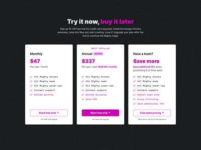 Mighty Website: Pricing web web design website