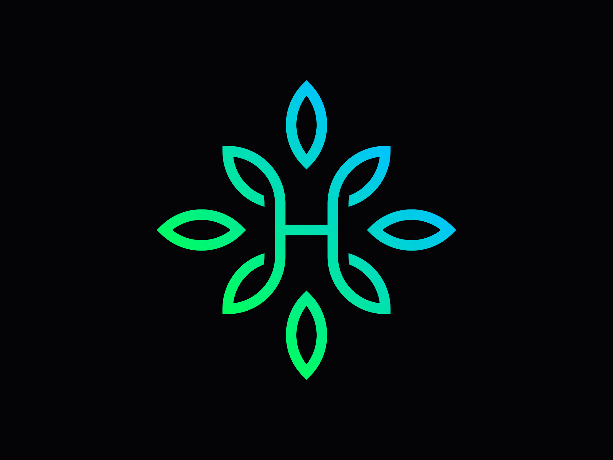H Leaves brand branding ecology green h logo identity leaves lettermark logo logotype monogram suistainable symbol wordmark