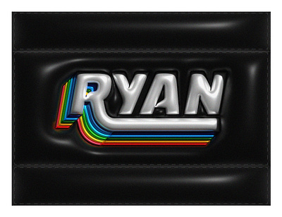 Inflate Experiments with my typo "RYAN" 3d 3ddesign art concept design firebeez il illustration illustrator inflate newstyle newtrend trend