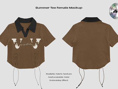 SUMMER TEE FEMALE MOCKUP psd mockup summer apparel summer shirt summer shirt mockup