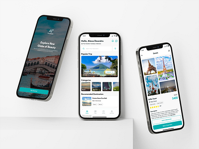 Travelease - Travel Planner figme mobile mobile app travel travel planner trip ui uiux