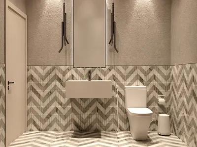 Restaurant Toilet Design | Interior Design 3d 3dsmax bath branding design designer graphic design interior interior design restaurant toilet