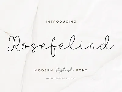 Rosefelind - Stylish Font branding calligraphy design font design fonts free font graphic design hello dribbble lettering logo font minimalism modern font script font stylish trendy type typography ui