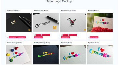 Paper Logo Mockup free mockup graphic eagle logo paper paper logo mockup
