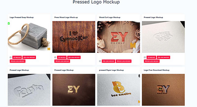 Pressed Logo Mockup graphic eagle logo moc mockups pressed logo mockup