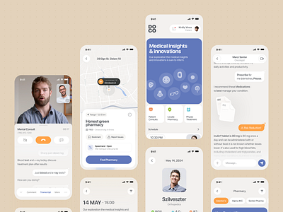 DOCO - Doctor Consultancy Mobile App MVP Project app app design design doctor doctors health healthcare app ios medical app medical interface minimal mvp product design project sajon schedule ui ui design ux